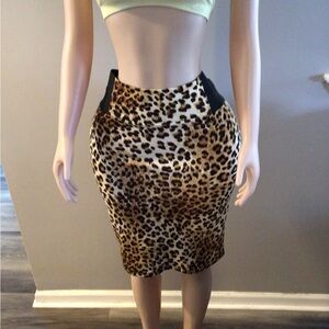 Leopard Pencil Skirt